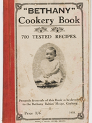 Bethany Cookery Book, front cover